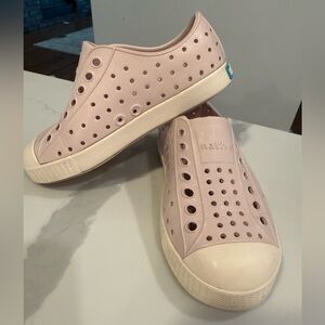 Native Light Pink Perforated Sneakers